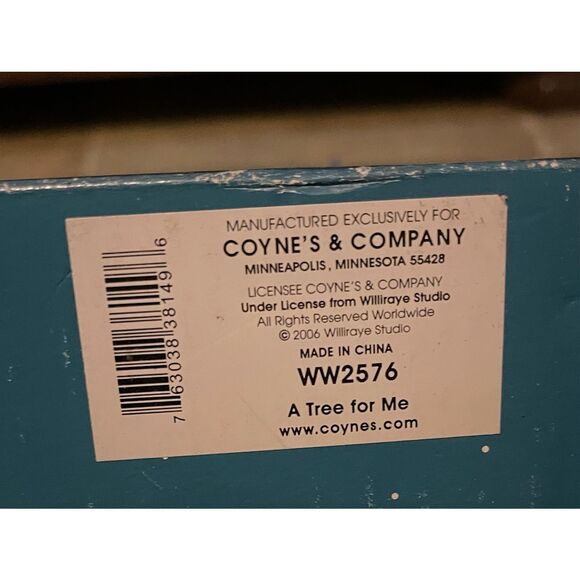 Williraye Studio 2006 “Tree for Me” Winter Snowman Wagon Dog Bells Birds WW2576 - Picture 10 of 15